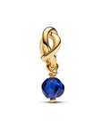 Pandora Gefacetteerde Blauwe Eeuwigheid Cirkel Hanger Bedel 763462C09 - PansiteNederland.nl