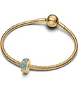 Pandora Aquablauwe Clip Bedel - 763902C01 - PansiteNederland.nl