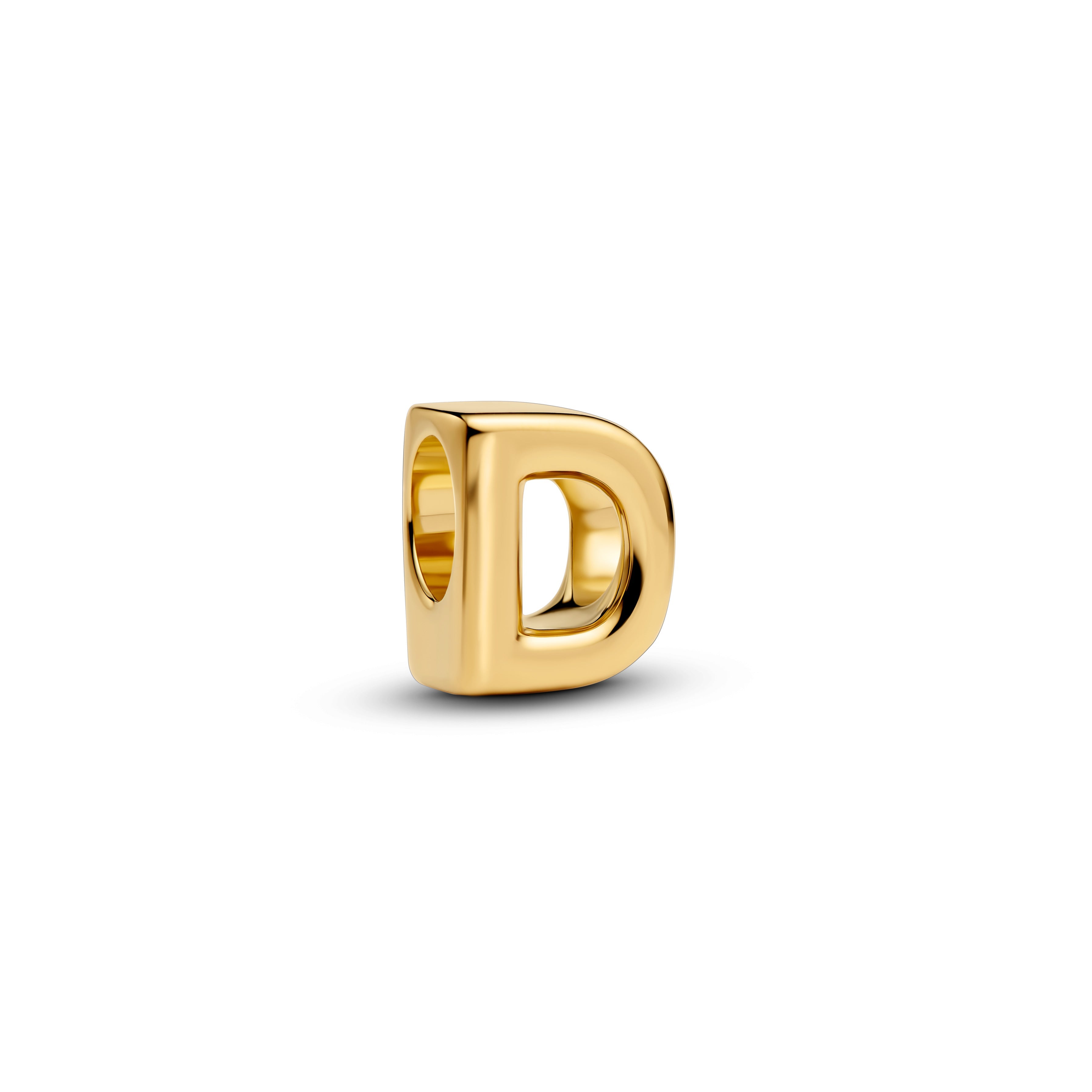 Pandora Letter D Alfabetbedel goudverguld letterbedel - 763950C00