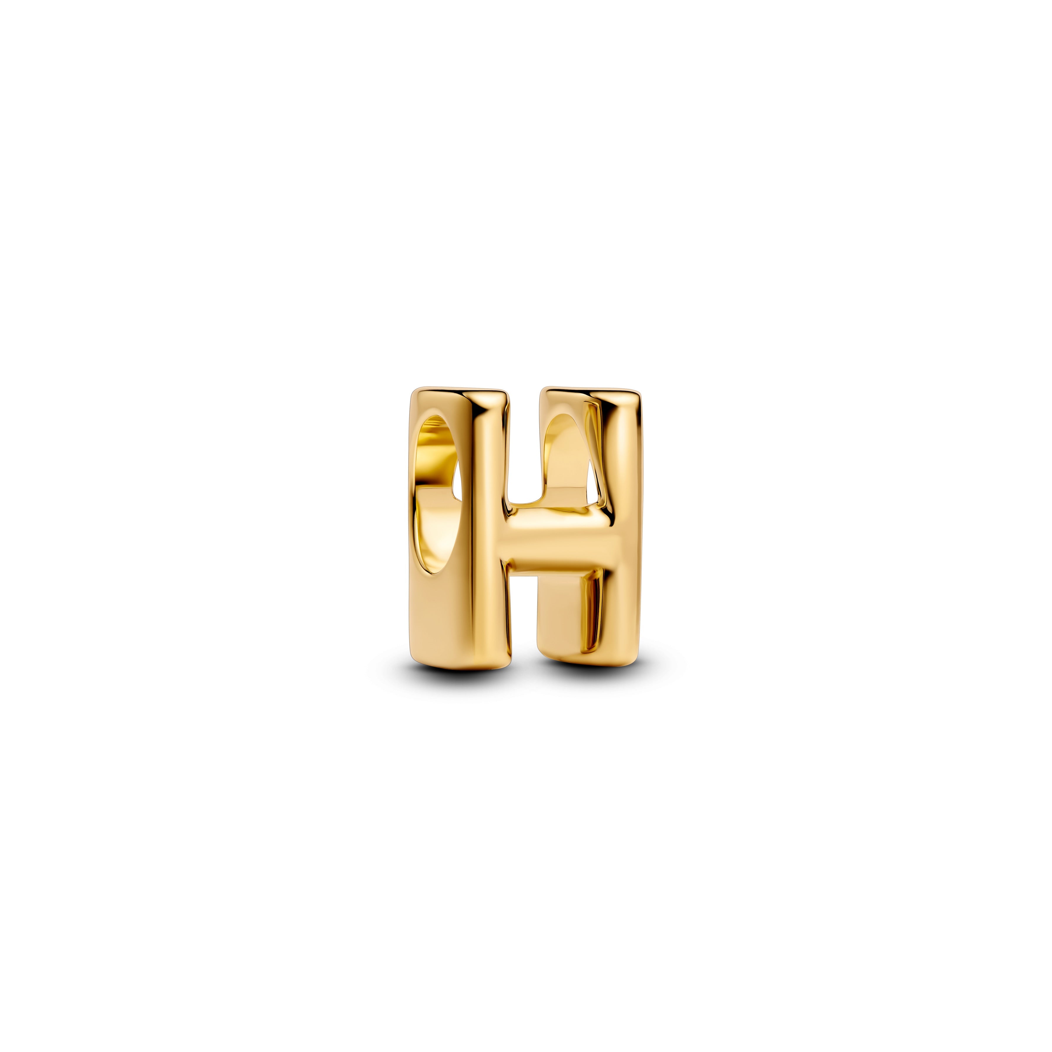 Pandora Letter H Alfabetbedel goudverguld letterbedel - 763954C00