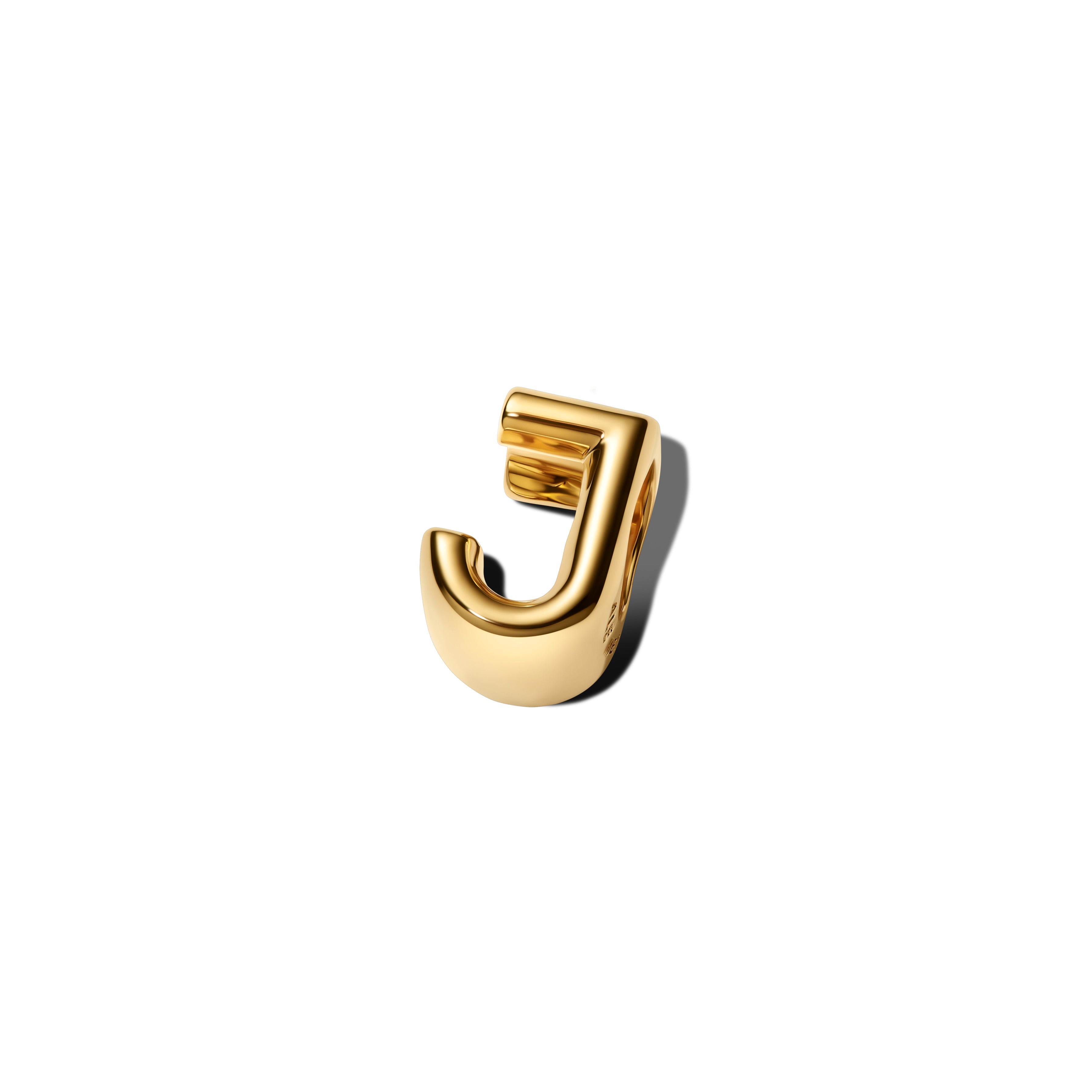 Pandora Letter J Alfabetbedel goudverguld letterbedel - 763956C00