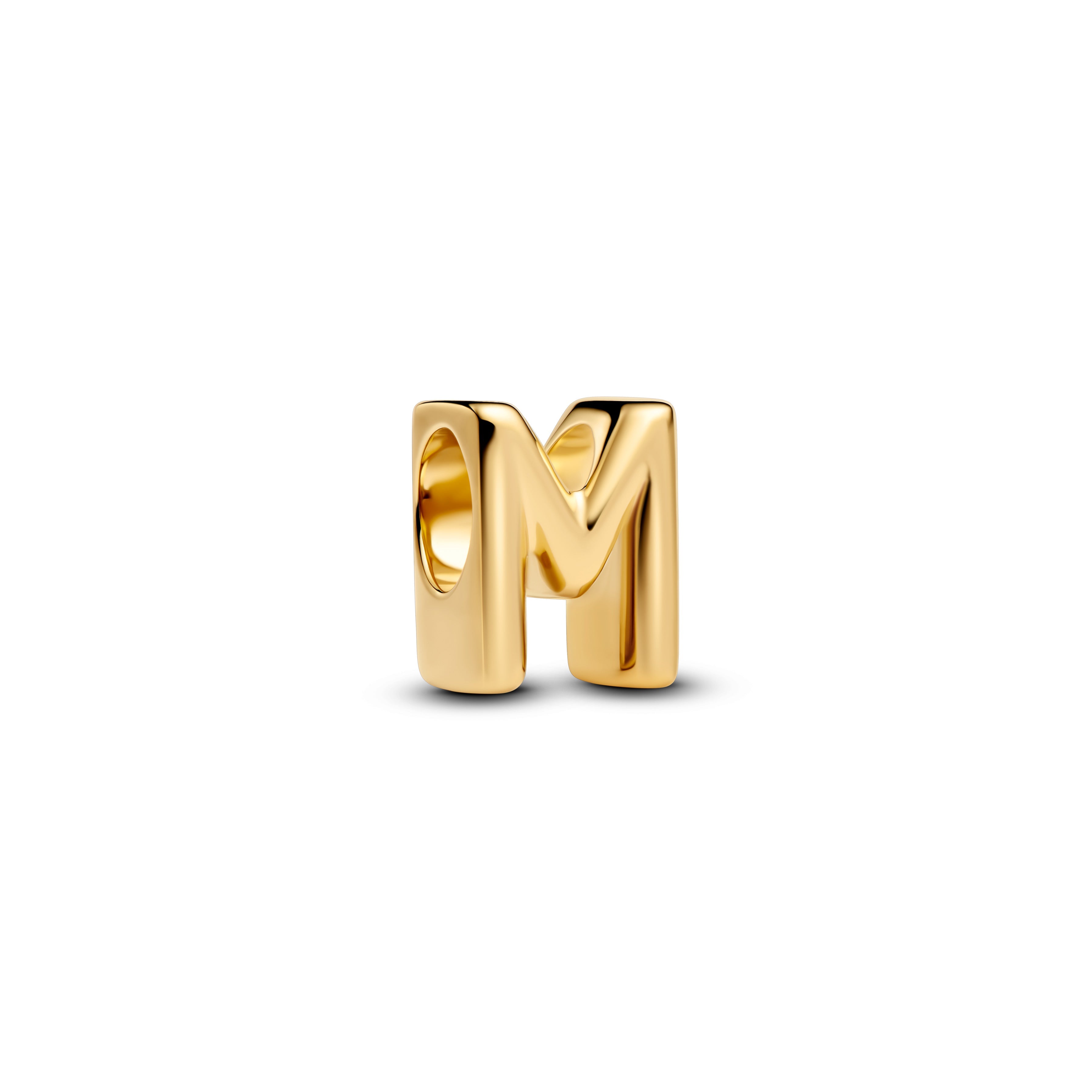 Pandora Letter M Alfabetbedel goudverguld letterbedel - 763959C00