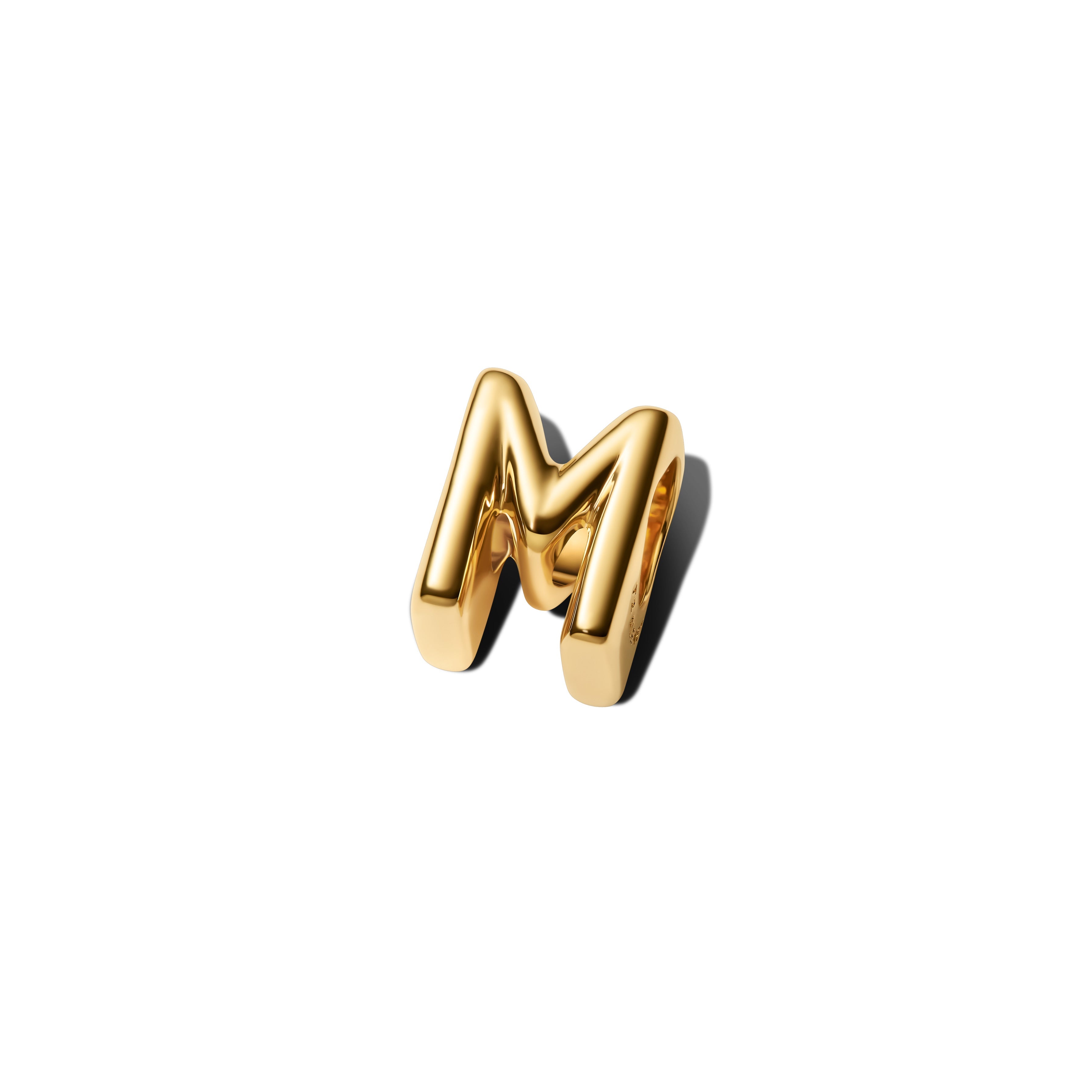 Pandora Letter M Alfabetbedel goudverguld letterbedel - 763959C00