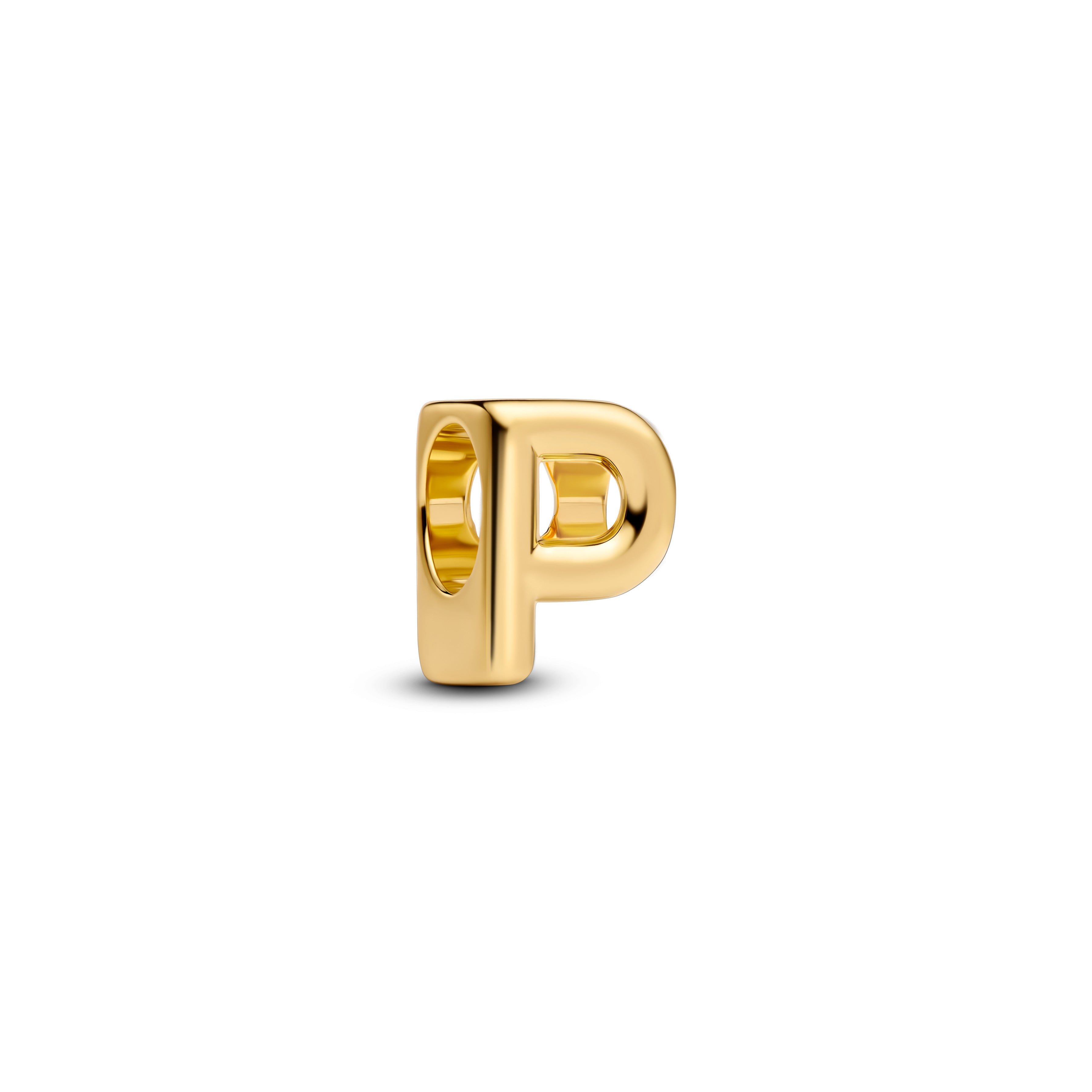 Pandora Letter P Alfabetbedel goudverguld letterbedel - 763962C00