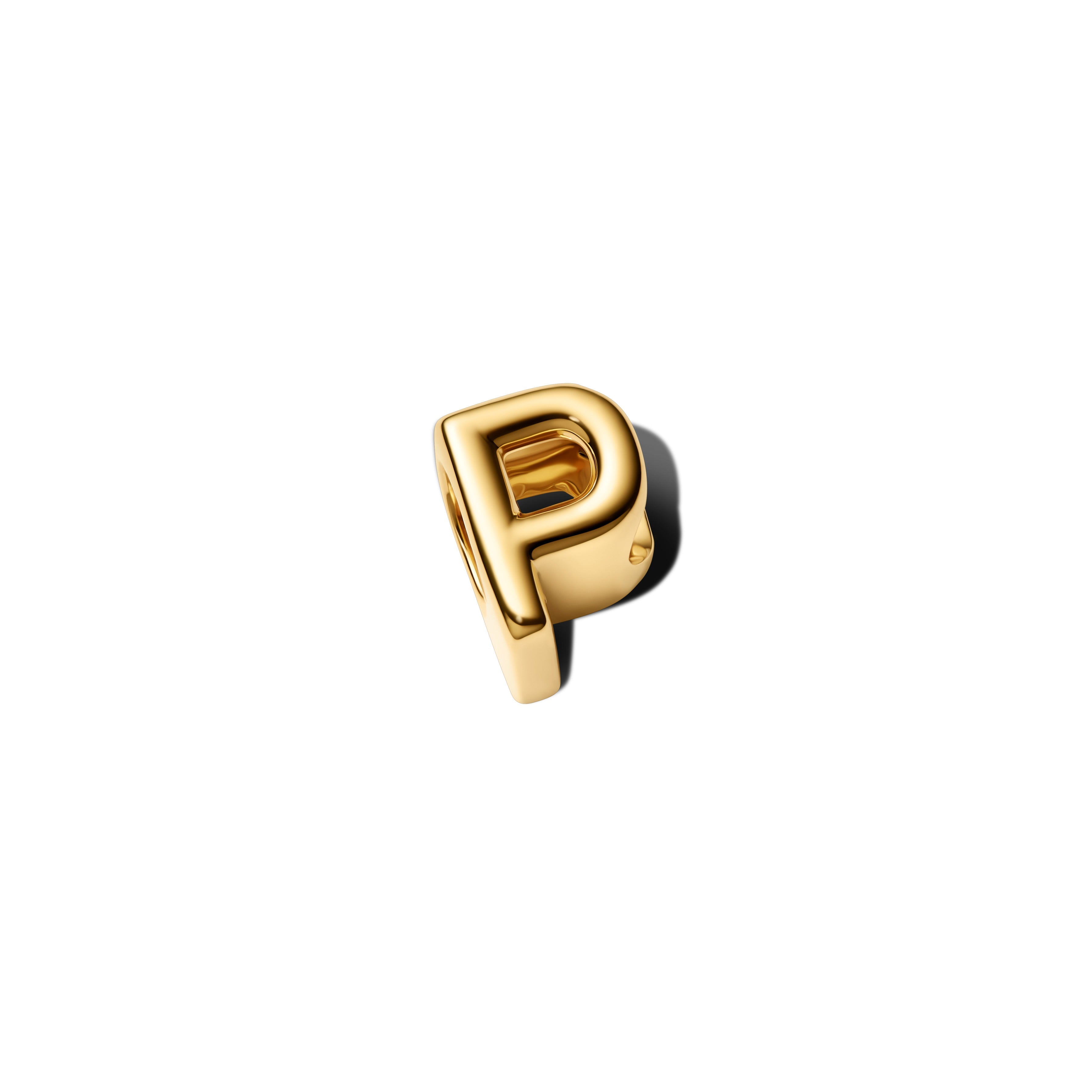 Pandora Letter P Alfabetbedel goudverguld letterbedel - 763962C00