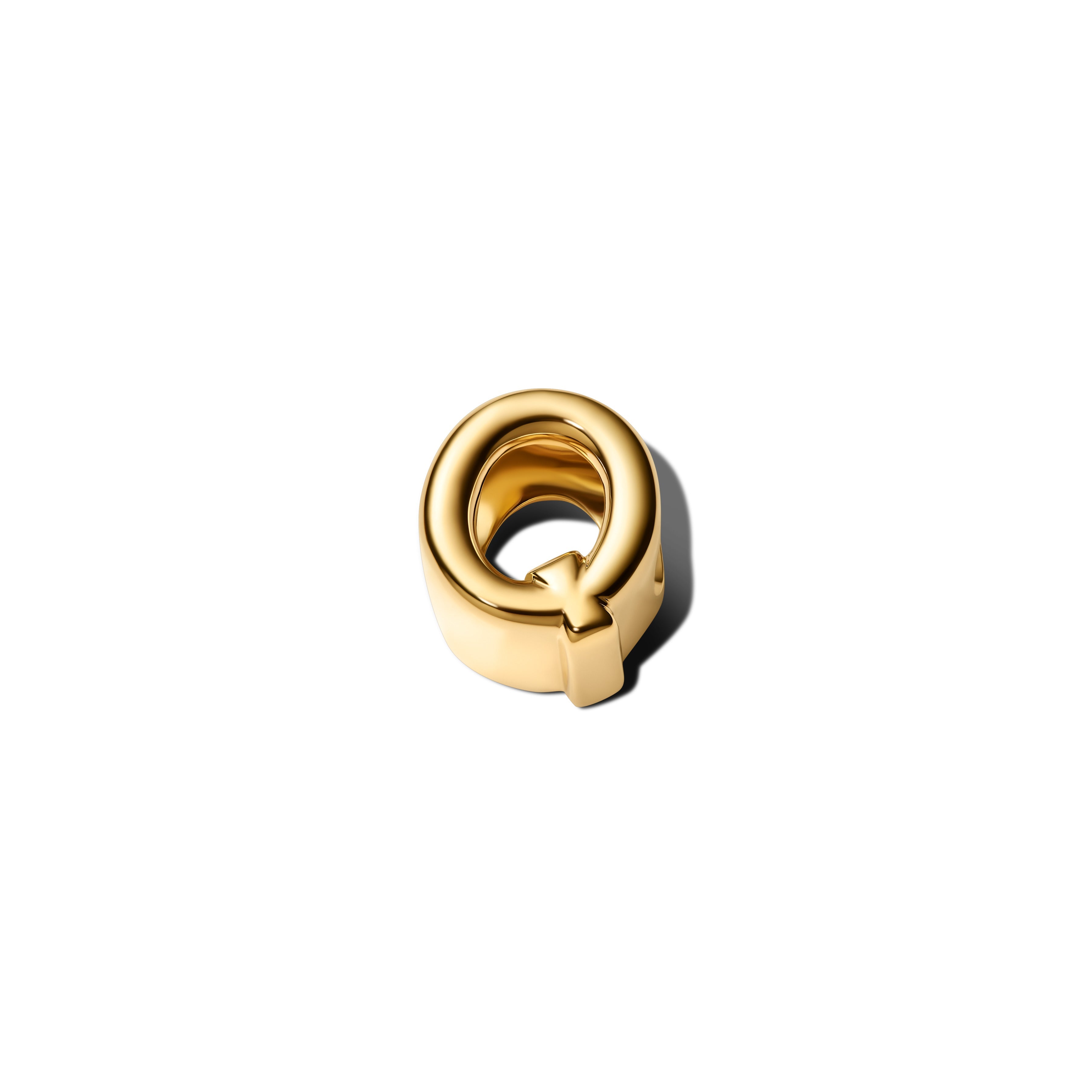 Pandora Letter Q Alfabetbedel goudverguld letterbedel - 763963C00