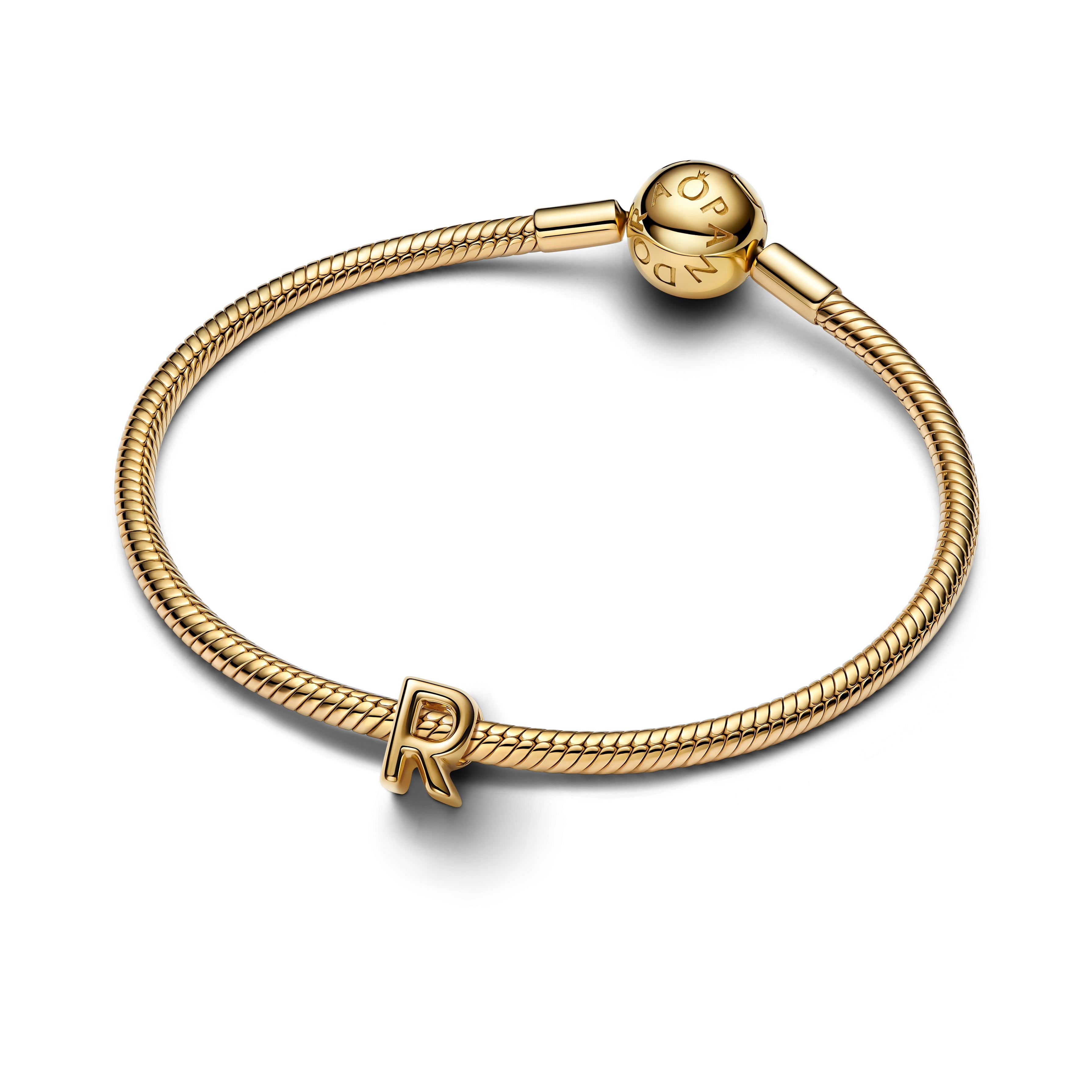 Pandora Letter R Alfabetbedel goudverguld letterbedel - 763964C00