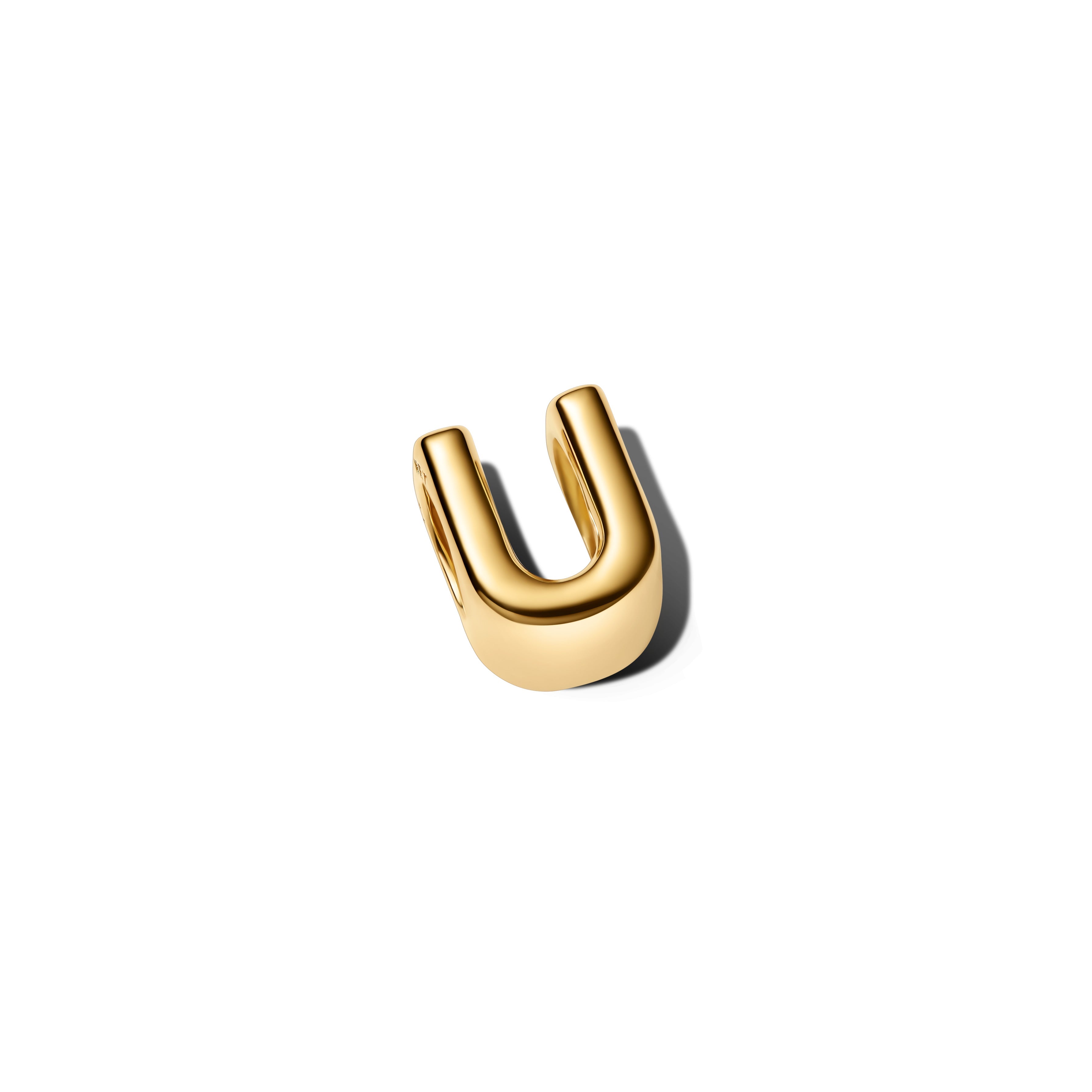 Pandora Letter U Alfabetbedel goudverguld letterbedel - 763967C00