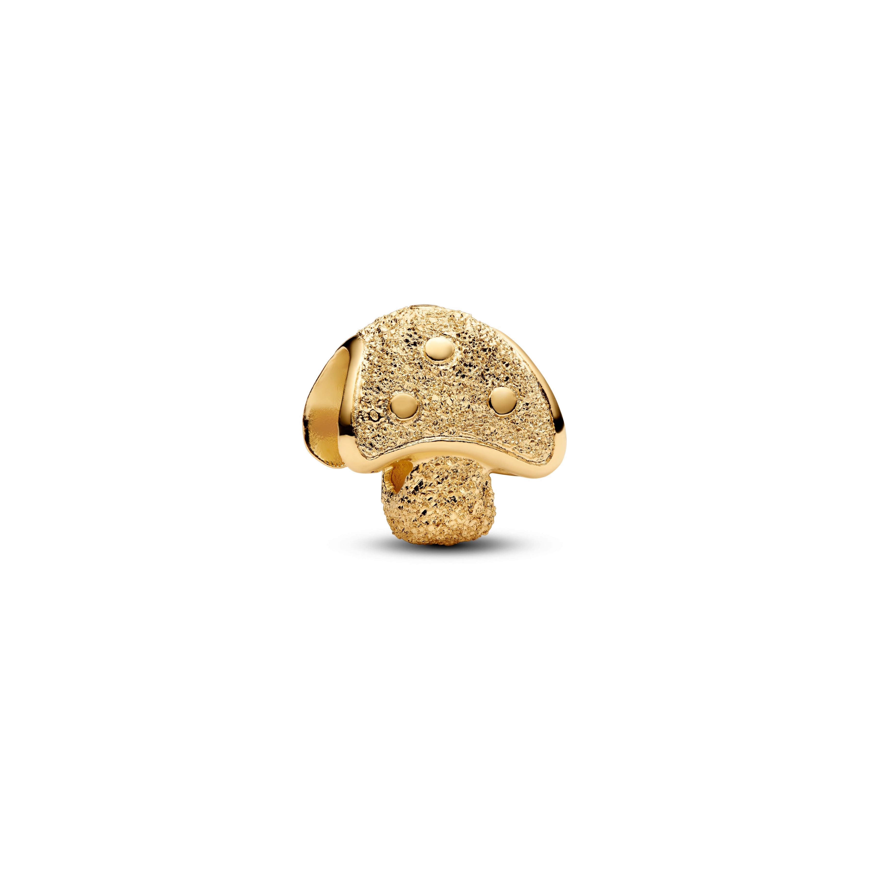 Pandora Minibedel getextureerde paddenstoel goudverguld - 764048C00