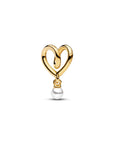Pandora Gedraaid Hart Bedel 764138C01