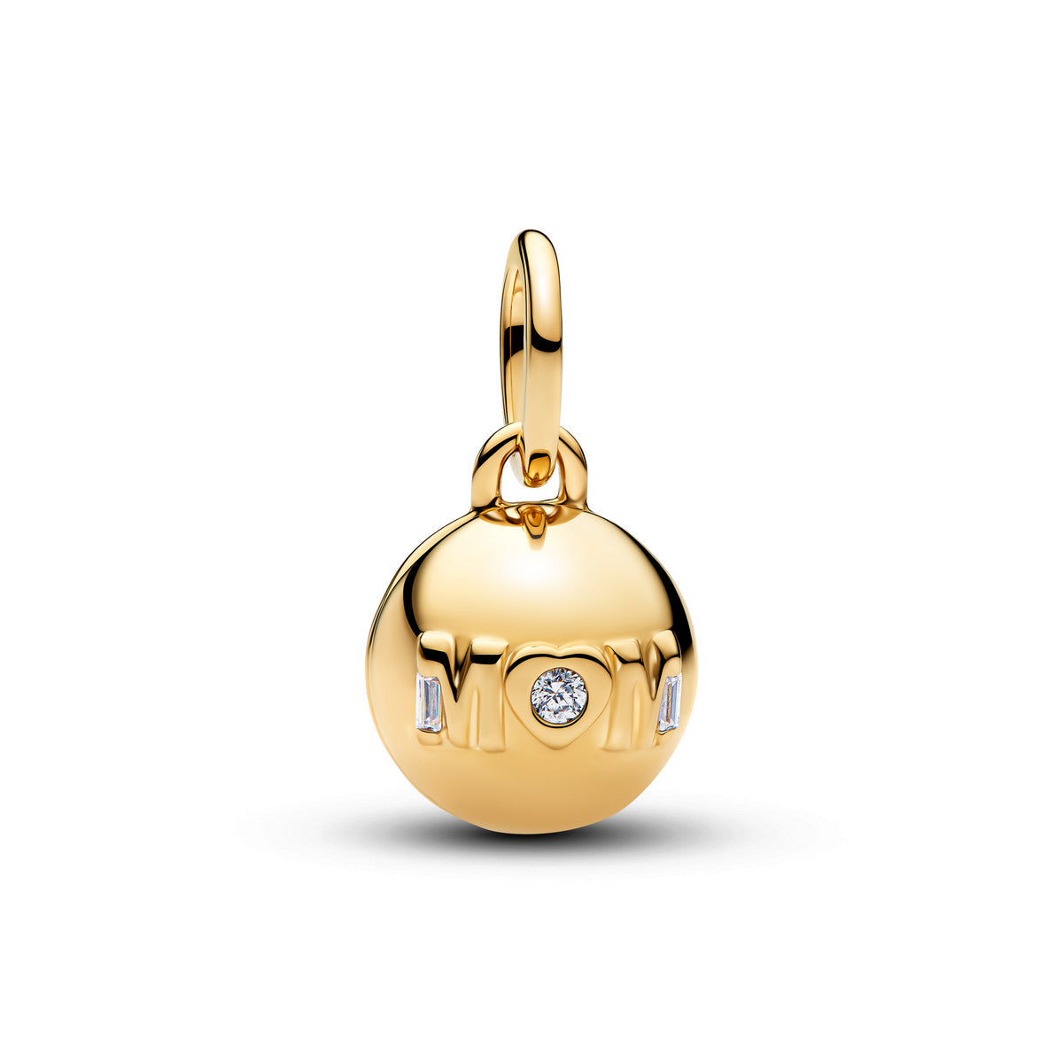 Pandora Mum Bol Bedel goudverguld zwart - 764457C01