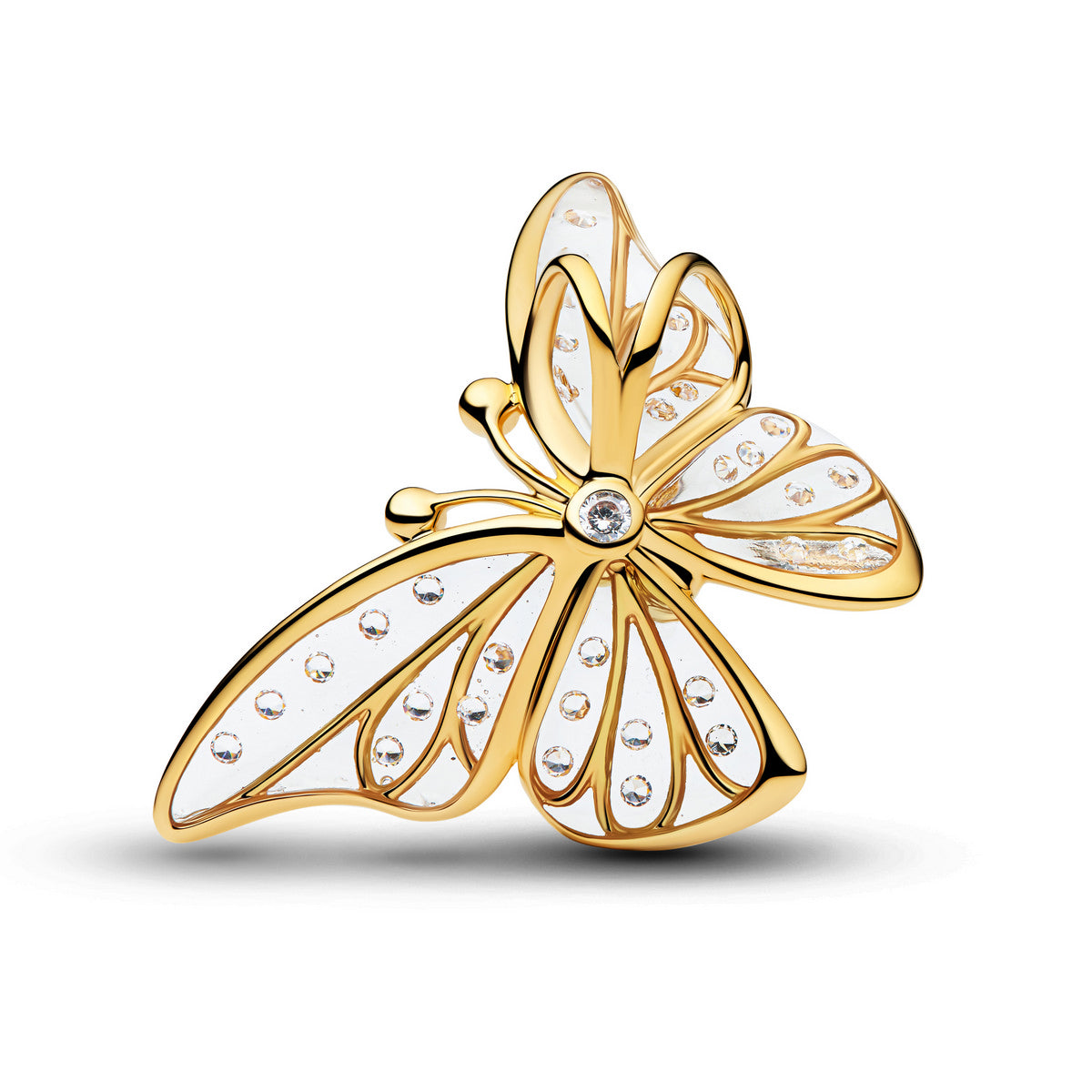 Pandora Oversized Openwork Vlinder Clipbedel goudverguld - 764487C01