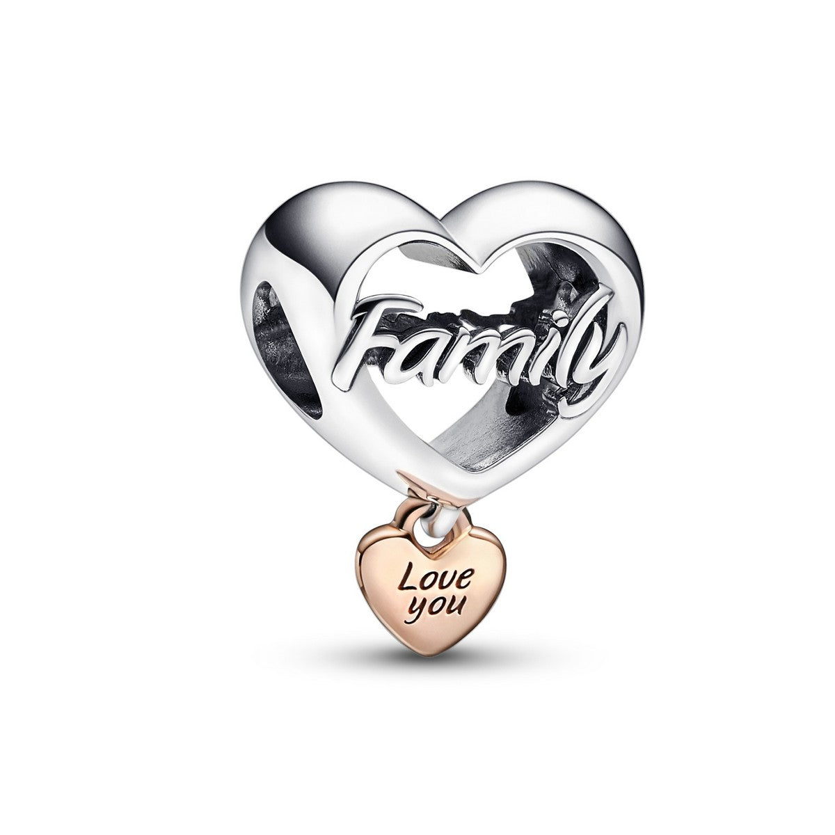 Pandora Love You Family Heart Bedel 782326C00, exclusief en kwalitatief hoogwaardig. Ontdek nu!