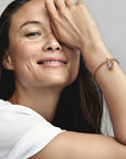 Pandora Bedel Saturnus 14k Roségoud met Paarse Kristal & Zirkonia - 782437C01