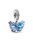 Pandora Blauwe Murano Glas Vlinder Dangle Charm 792698C01, exclusief en kwalitatief hoogwaardig. Ontdek nu!