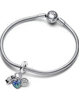 Pandora Camera, Hart & Kompas Triple Dangle Charm 792703C01, exclusief en kwalitatief hoogwaardig. Ontdek nu!