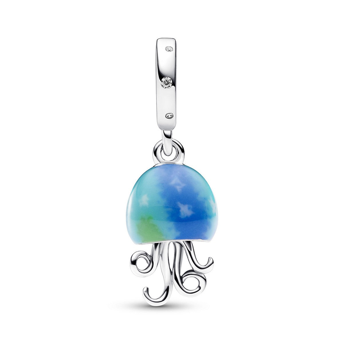 Pandora Kleurveranderende Jellyfish Dangle Charm 792704C01, exclusief en kwalitatief hoogwaardig. Ontdek nu!