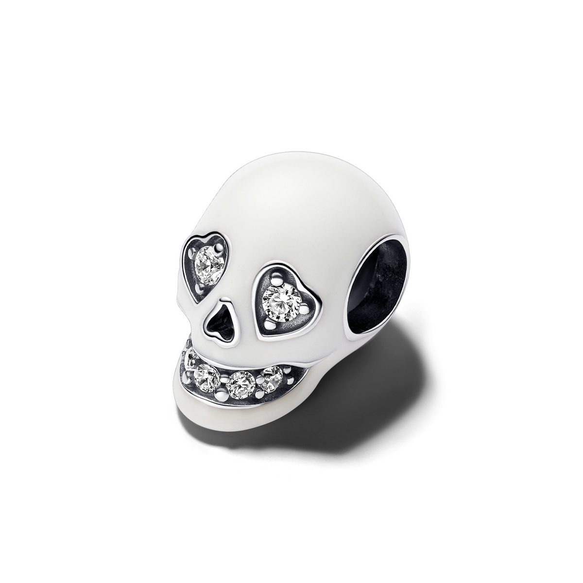 Pandora bedel Glow-in-the-dark Sparkling Skull 792811C01, exclusief en kwalitatief hoogwaardig. Ontdek nu!