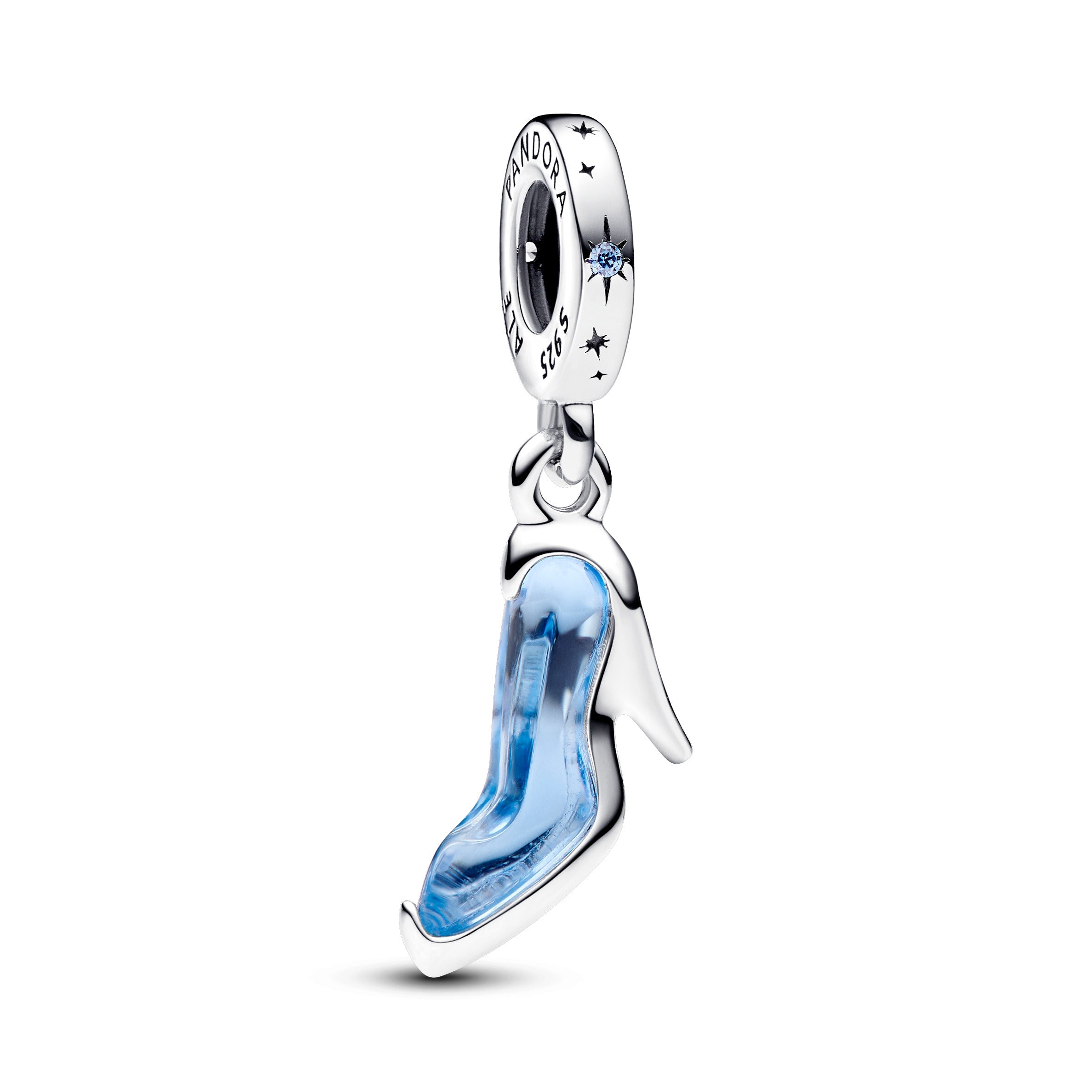 Pandora Disney Assepoester glazen muiltje hangende bedel zilver - 793071C01