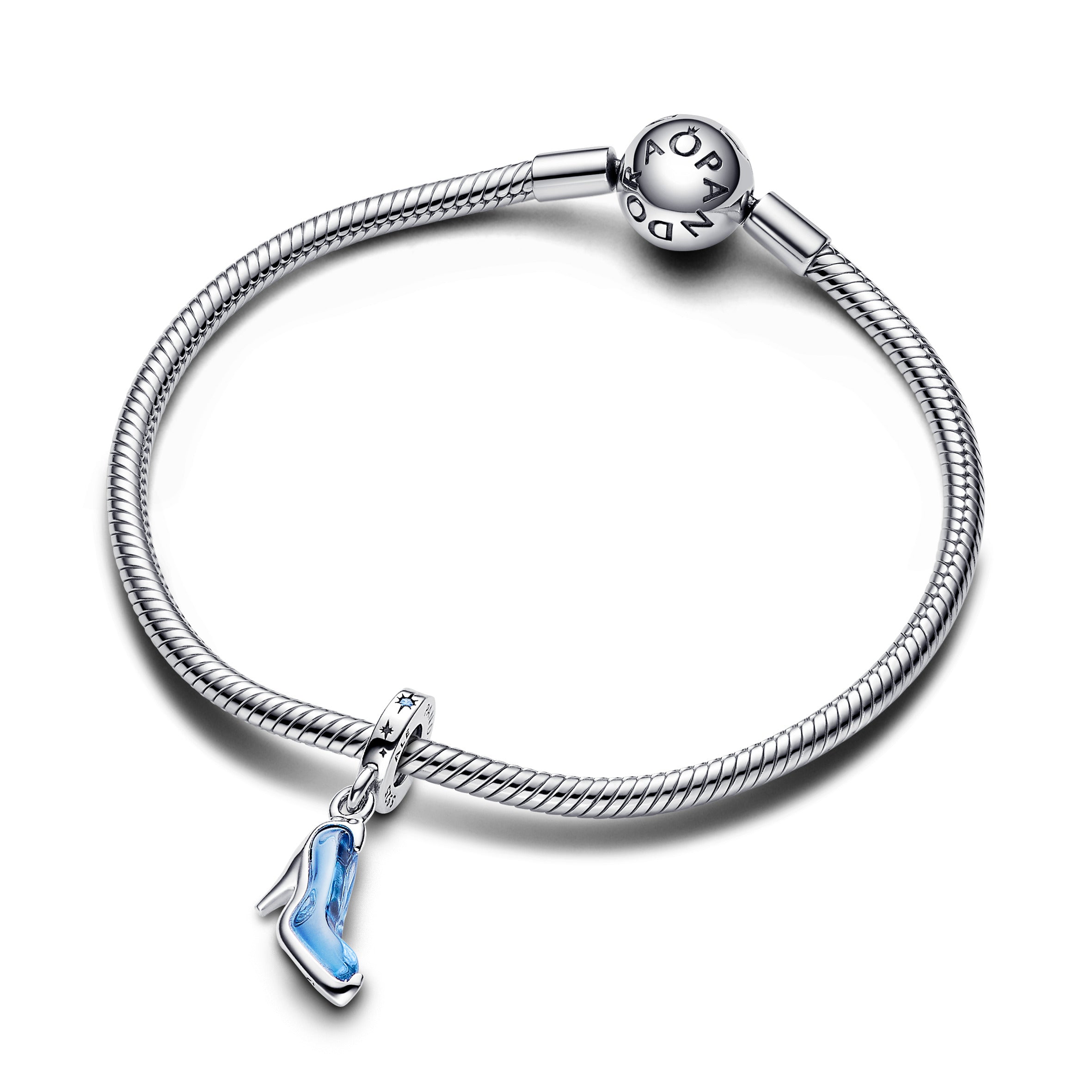 Pandora Disney Assepoester glazen muiltje hangende bedel zilver - 793071C01