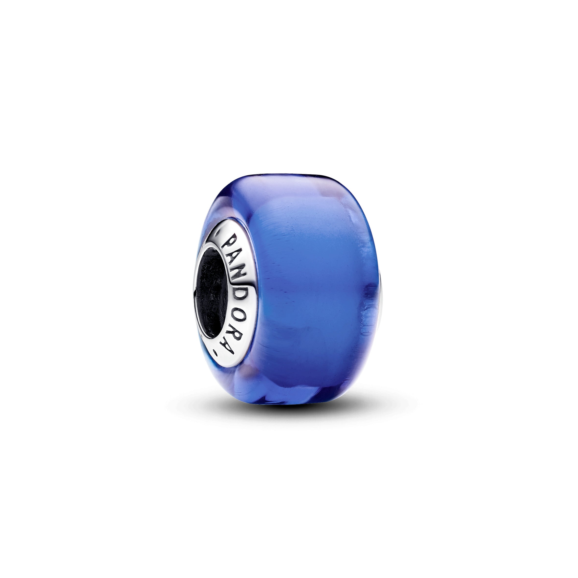 Pandora Blauwe minibedel van muranoglas zilver - 793105C00