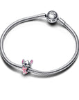 Pandora Disney Stitch Verjaardagstaart Sterling Zilver met Emaille Bedel 793189C01