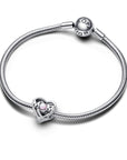 Pandora Opengewerkte Mum en Hart Bedel 793233C01