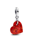 Pandora Opalescent Rood Hart Hangende Bedel 793348C01 - PansiteNederland.nl