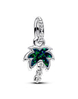 Pandora Opalescent Groene Palmboom Hangende Bedel 793352C01