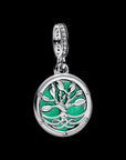 Pandora Dubbele hangende glow-in-the-dark bedel met stamboom en lemniscaat - 793599C01 - PansiteNederland.nl