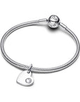 Pandora Graveerbare Hart Hangende Bedel 794295C04 – Heldere Steen