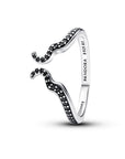 Pandora Disney Schurken Maleficent Ring 194333C01 – Zilver met Zwarte Kristallen