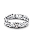 Pandora Cuban Schakelring 194386C01 – Zilver met Zirkonia