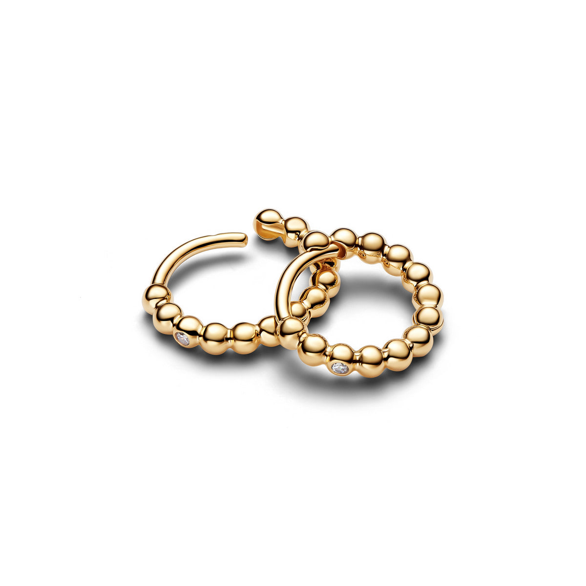 Pandora Huggies met Kraaltjestextuur goudverguld 264823C01