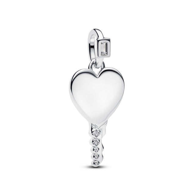 Pandora Graveerbare Hart Sleutelvormige Hanger zilver 394353C01