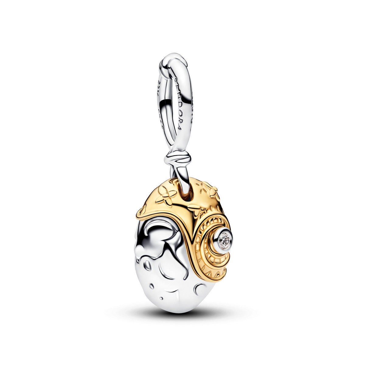 Pandora Disney Prinsessen Moana Hart van Te Fiti Hangende Bedel bicolor zilver en goudverguld 764385C01
