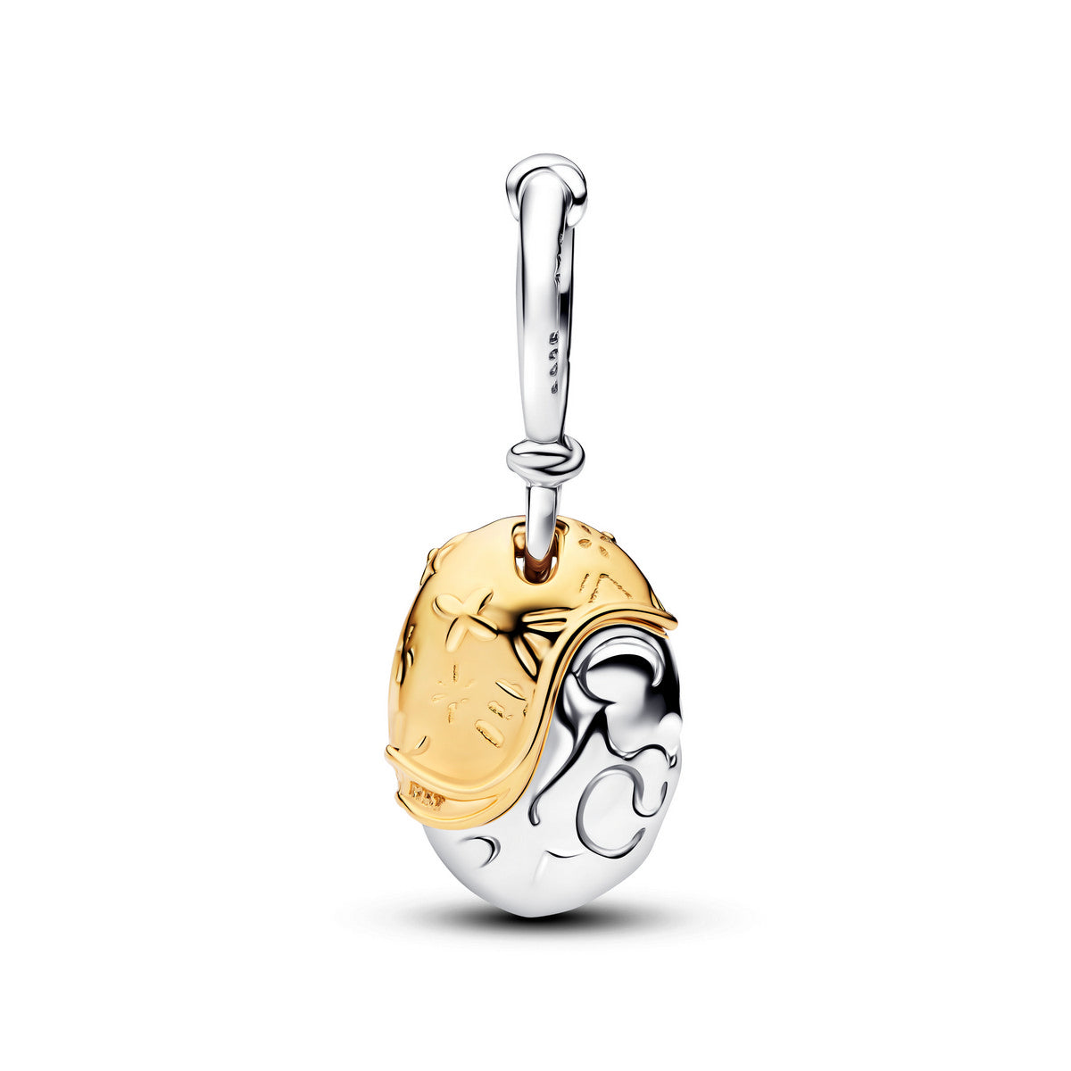 Pandora Disney Prinsessen Moana Hart van Te Fiti Hangende Bedel bicolor zilver en goudverguld 764385C01