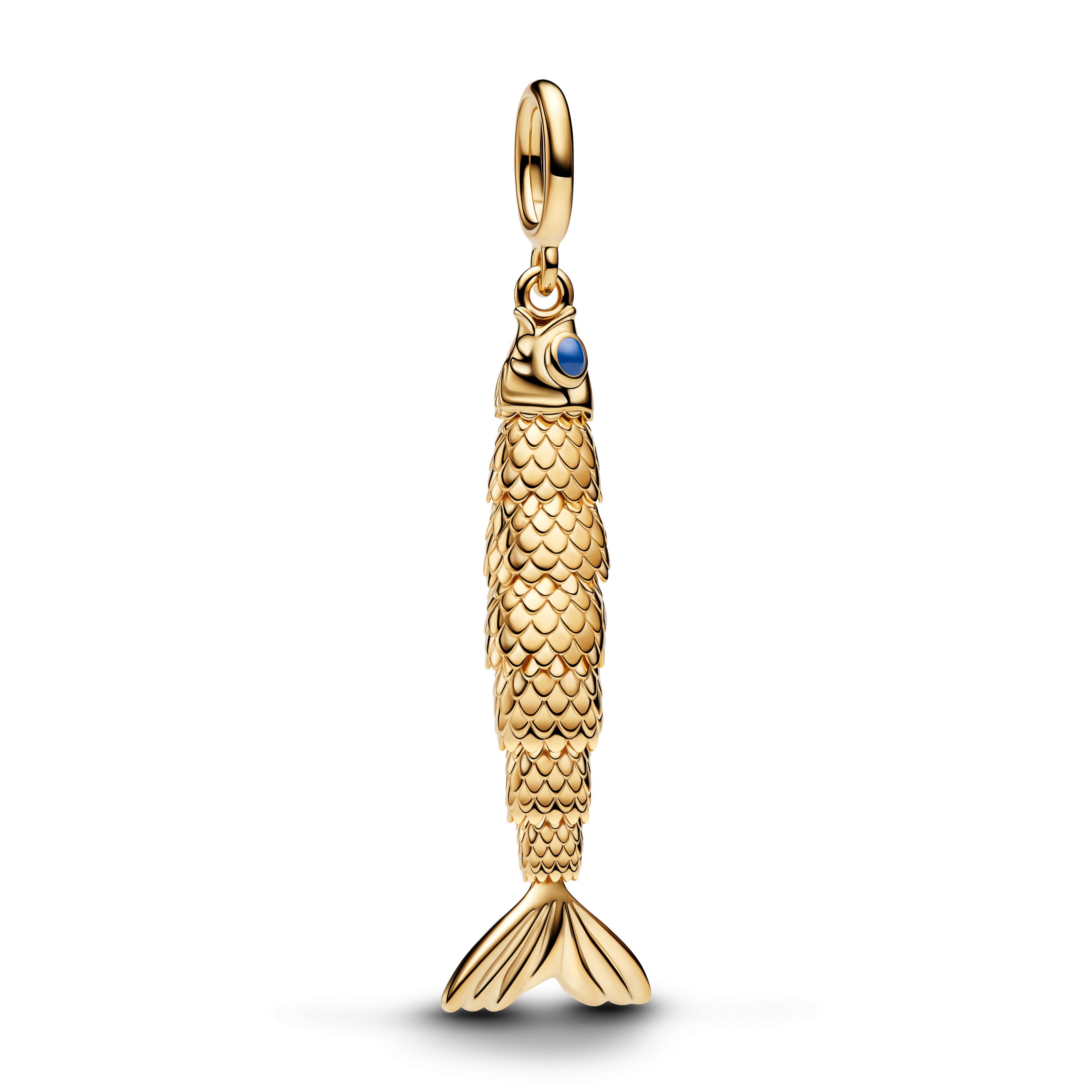 Pandora Beweegbare Vis Hangende Bedel goudverguld - 764686C01
