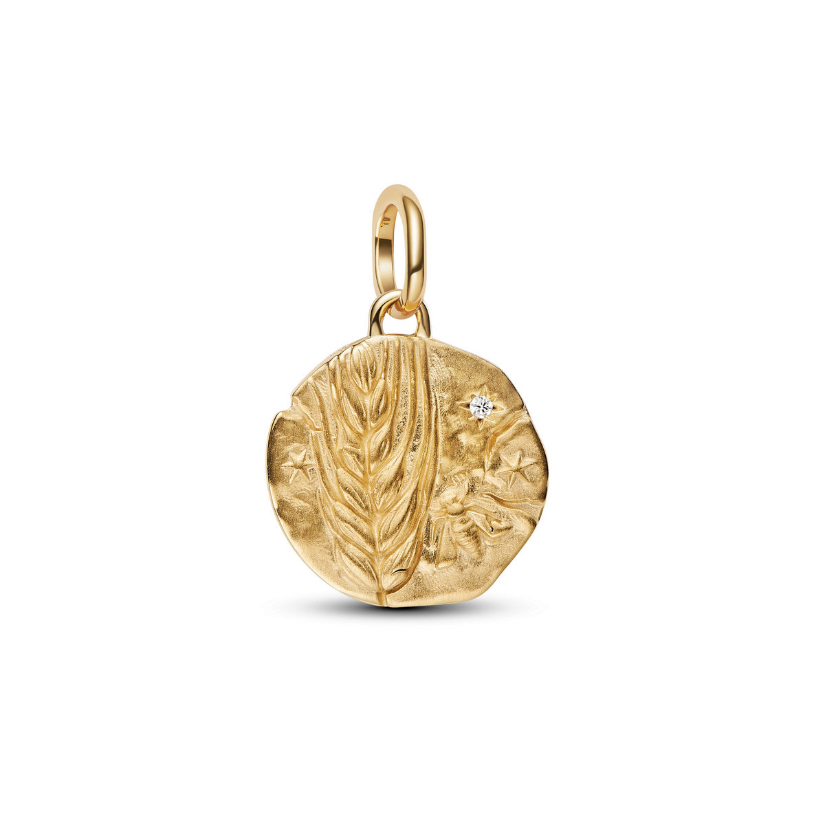 Pandora Tarwe Medaillonbedel goudverguld 764804C01