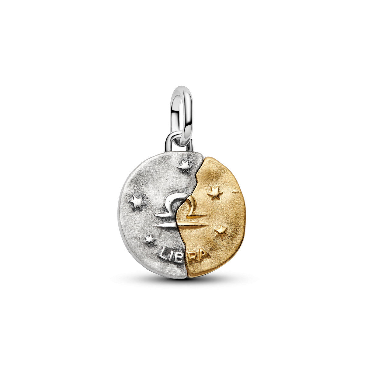 Pandora Dierenriem Weegschaal Medaillonbedel bicolor zilver en goudverguld 764983C01