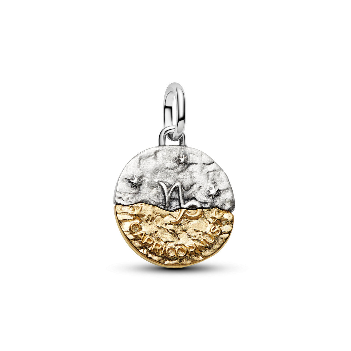 Pandora Dierenriem Steenbok Medaillonbedel bicolor zilver en goudverguld 764987C01