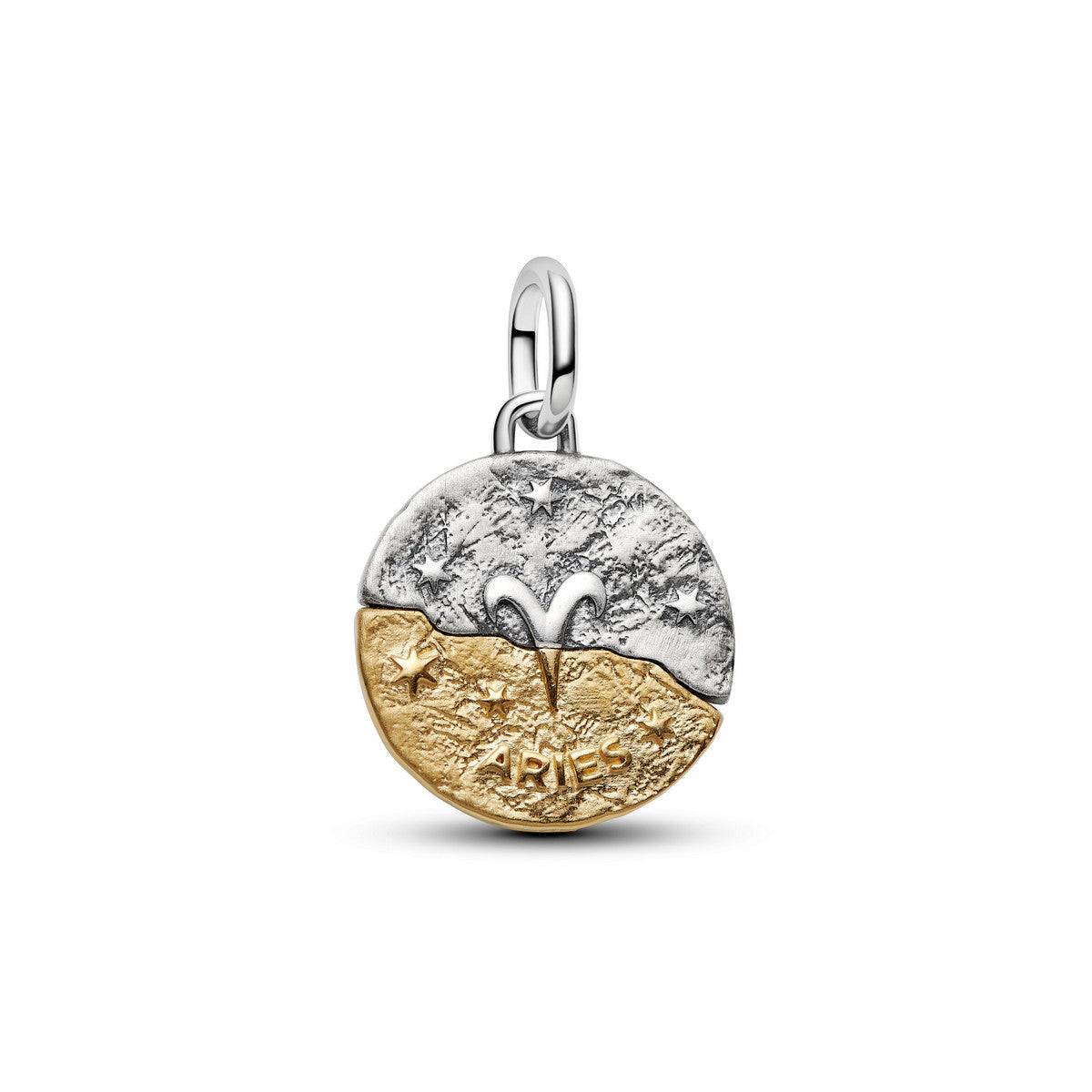 Pandora Dierenriem Ram Medaillonbedel bicolor zilver en goudverguld 764993C01