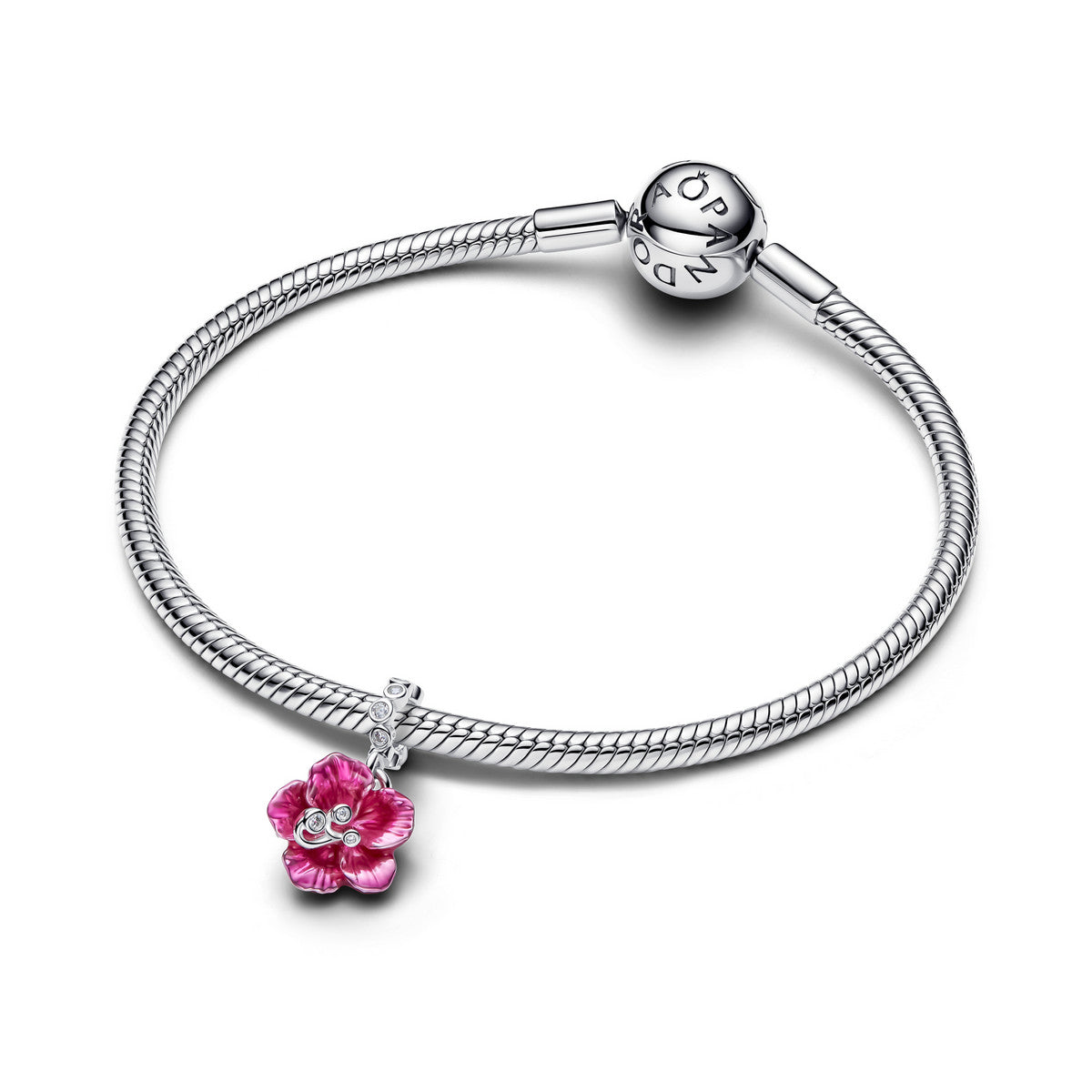 Pandora Hibiscus Hangende Bedel zilver 794698C01