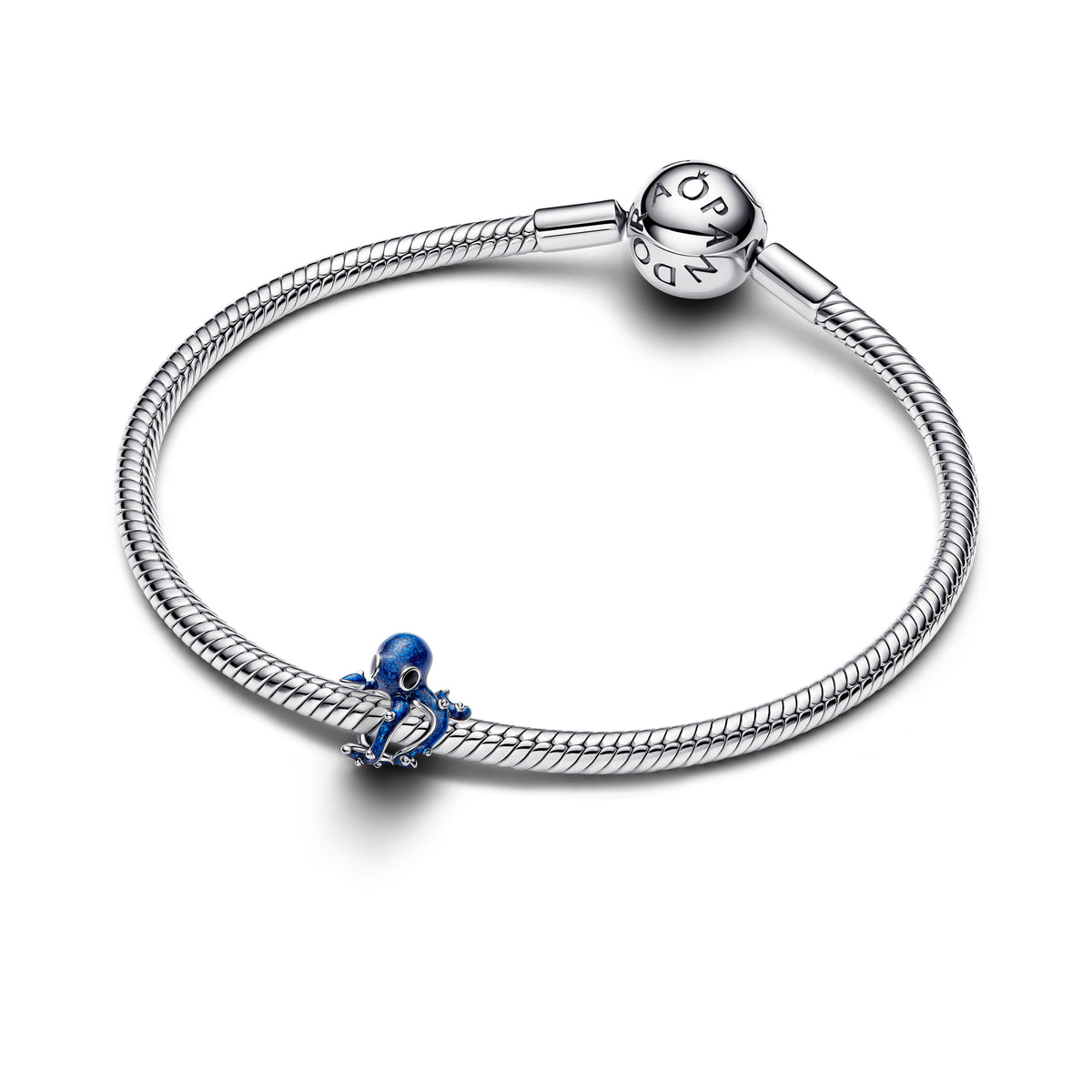 Pandora Blauwe Octopus Bedel zilver 794706C01