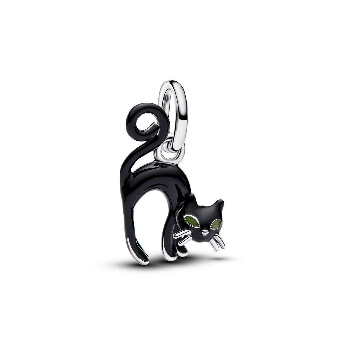 Pandora Zwarte Kat Hangende Bedel zilver 794769C01