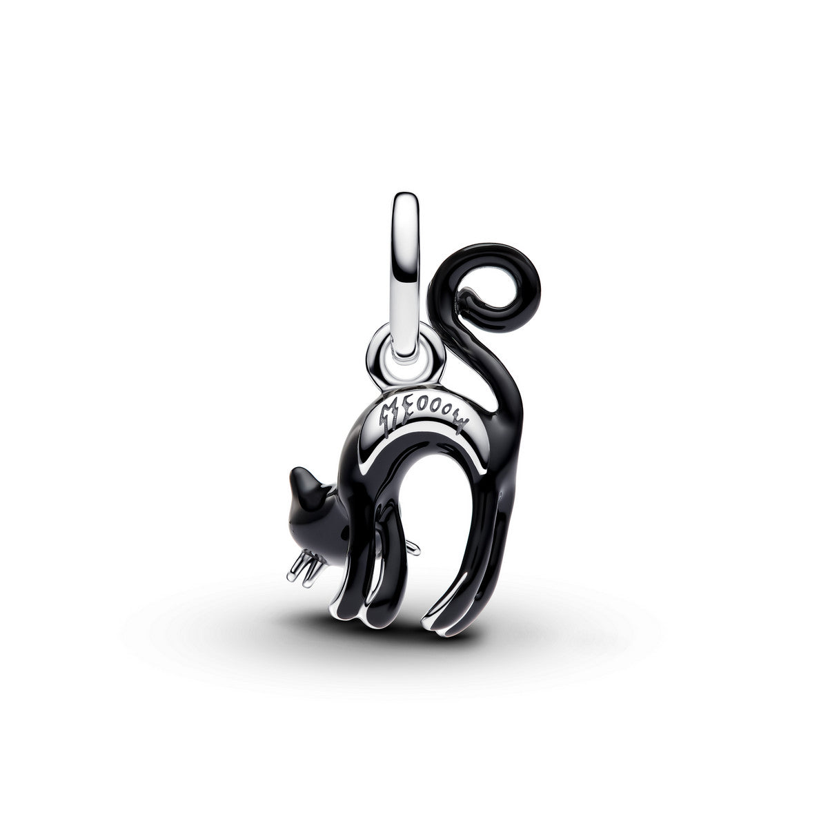 Pandora Zwarte Kat Hangende Bedel zilver 794769C01