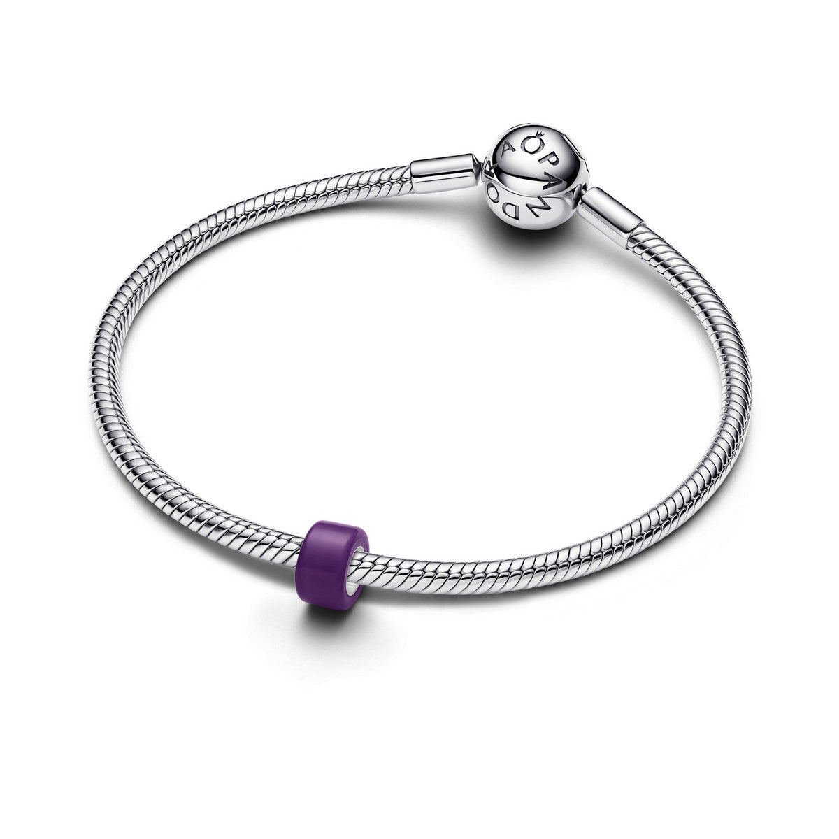 Pandora Paars Muranoglas Minibedel zilver 794773C03