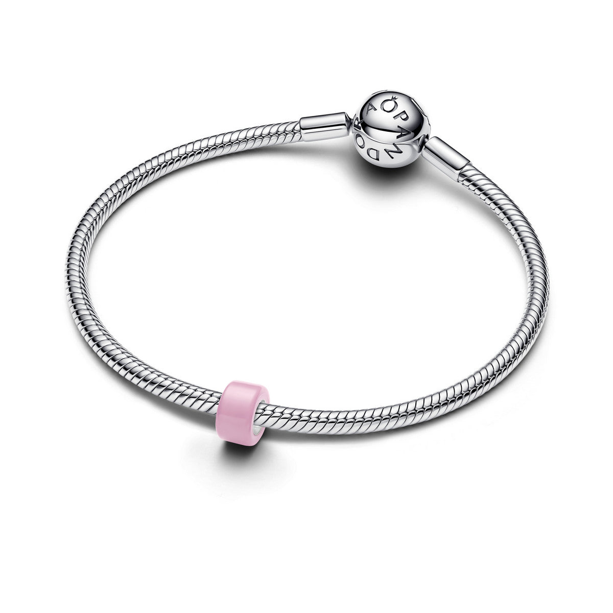 Pandora Roze Muranoglas Minibedel zilver 794773C05
