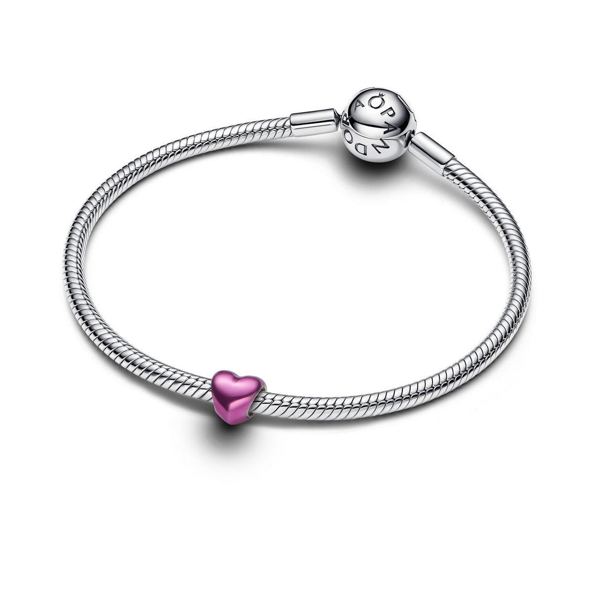 Pandora Roze Hart Minibedel zilver 794785C01