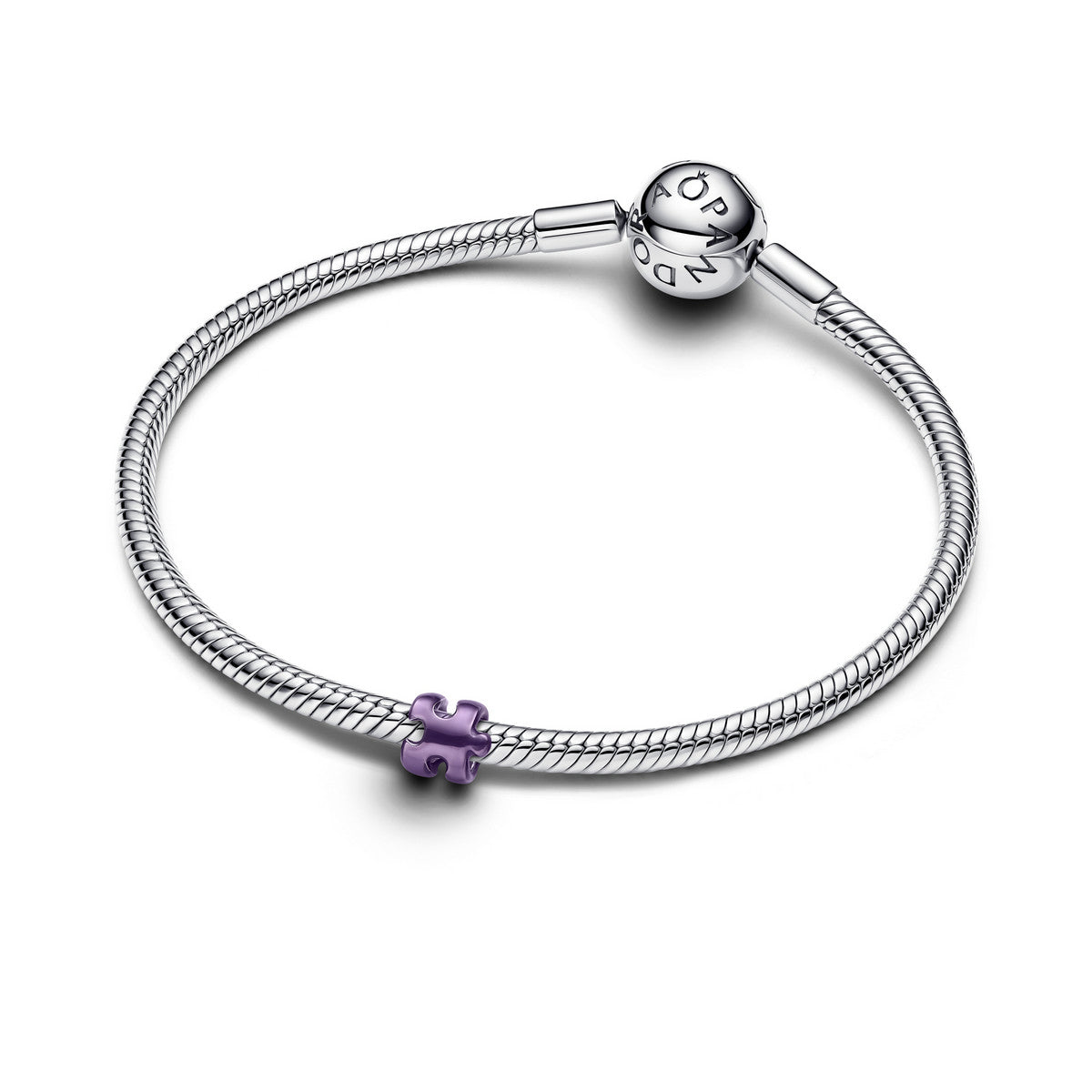 Pandora Paars Puzzelstuk Minibedel zilver 794816C02